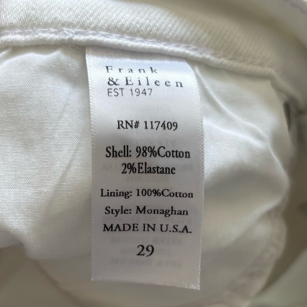 FRANK & EILEEN MONAGHAN Classic Jeans Size 29 Modern Chic Effortless Casual Cool - Picture 4 of 9